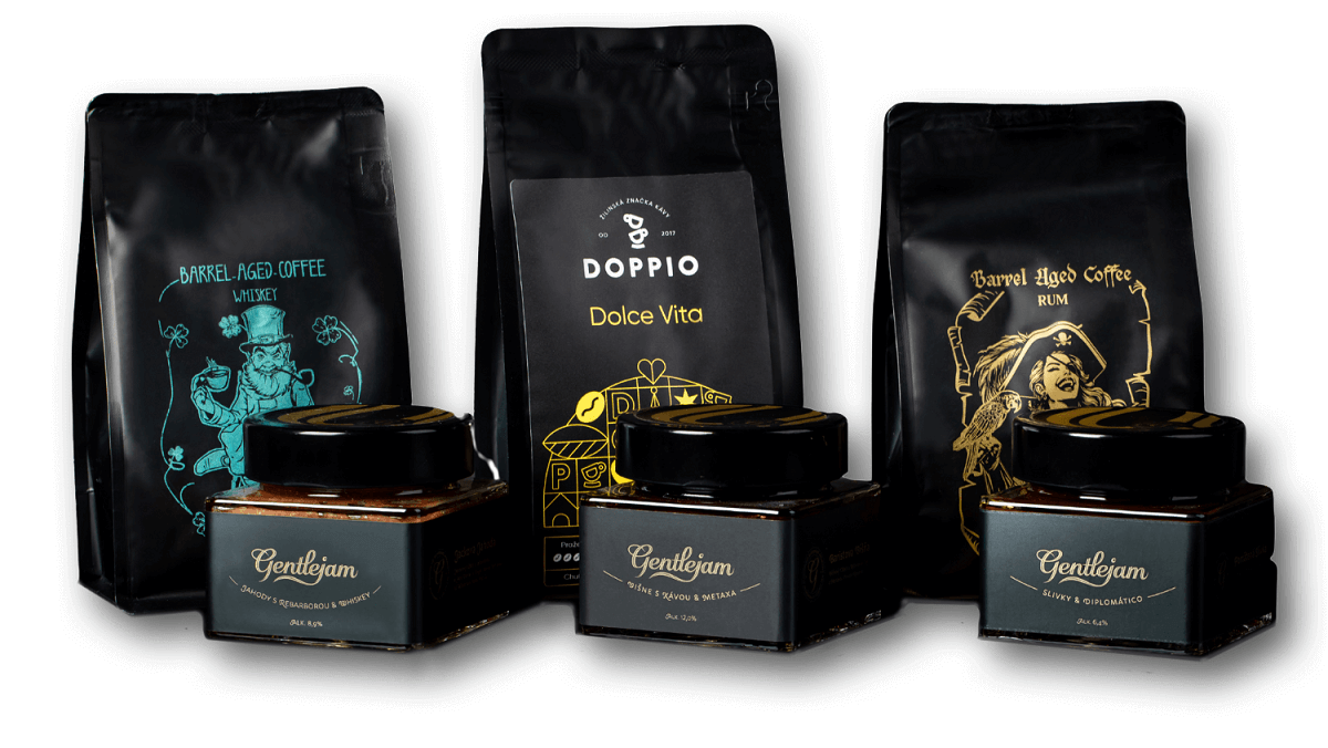 Gift packs with coffee